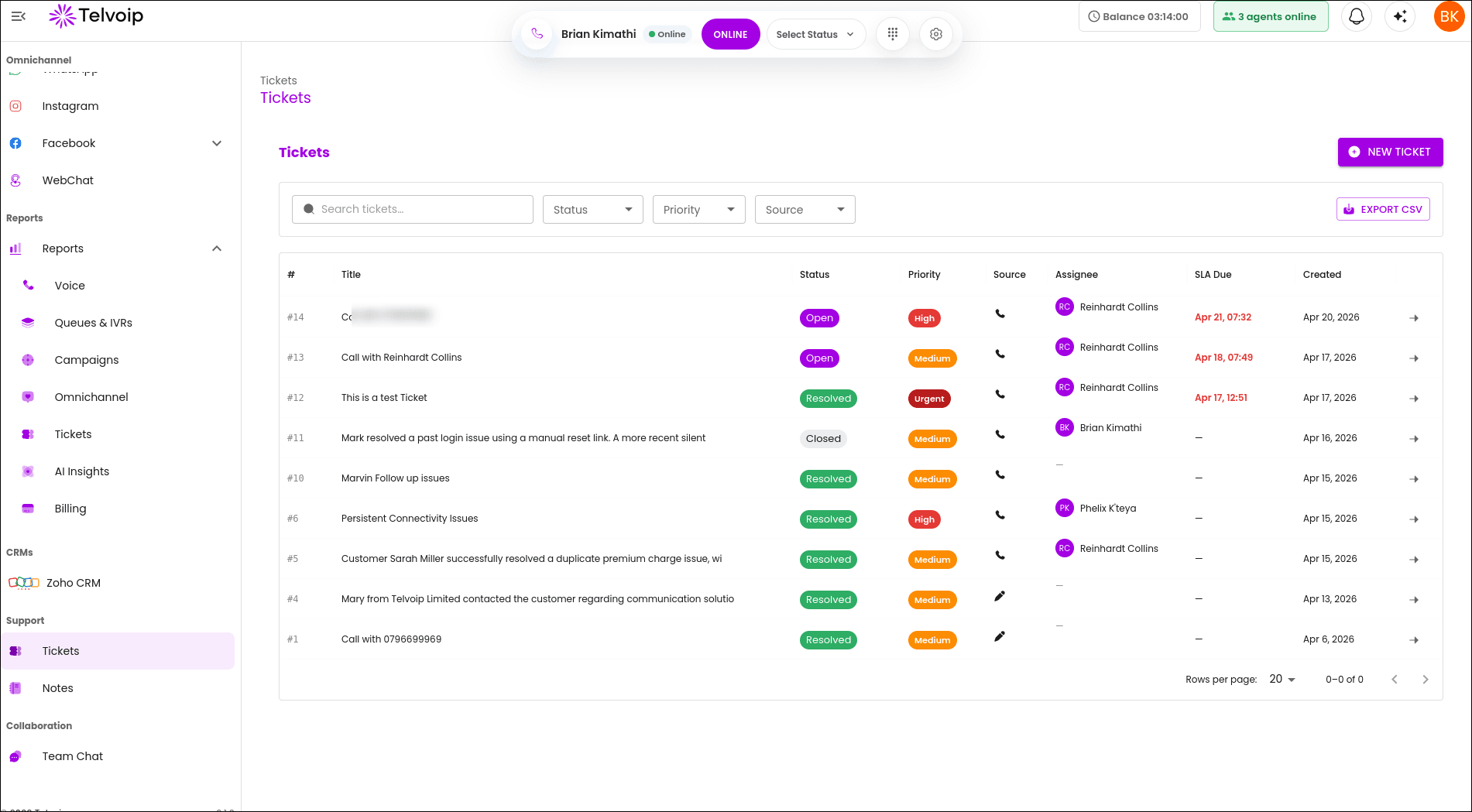 Ticket ownership controls for team leads
