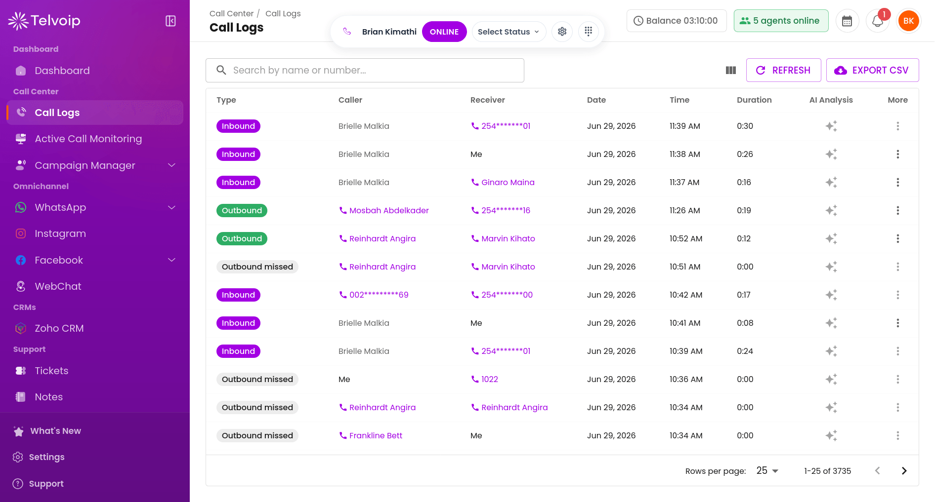 Inbound and outbound contact center overview